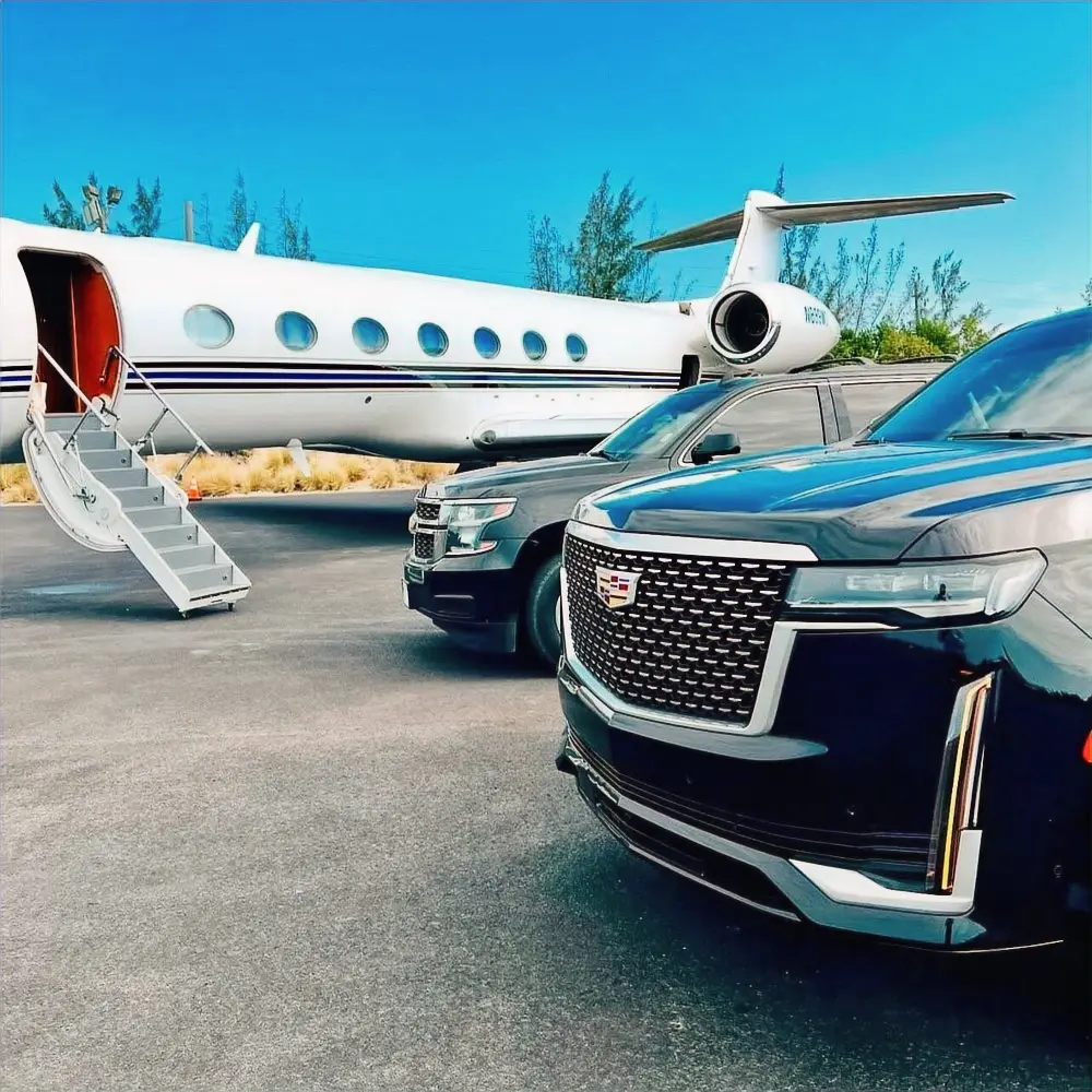 Cadillac Escalade ready for a private airport pickup
