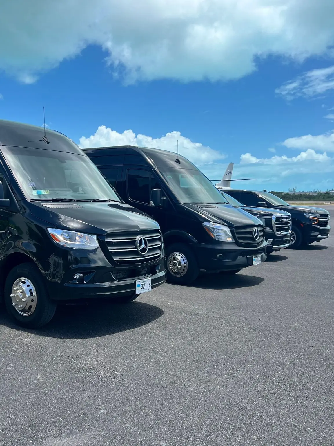 Mercedes Sprinter private airport transfers in Providenciales, Turks and Caicos